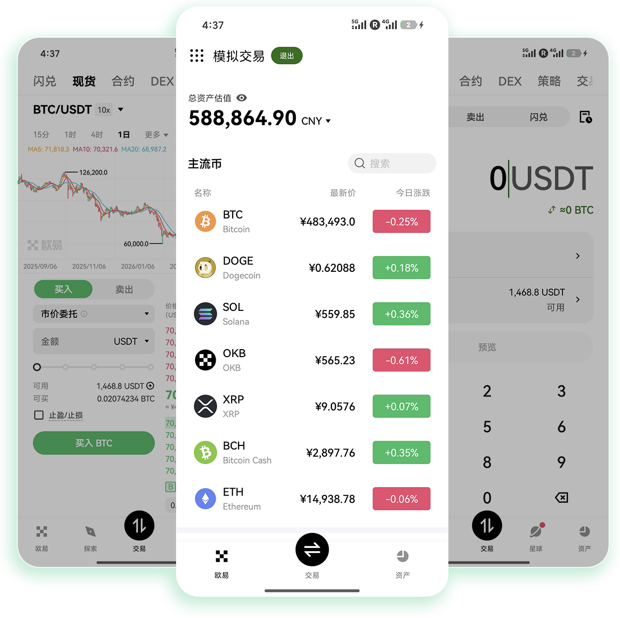 ok易欧交易所 支持现货质押借贷的低门槛加密交易平台